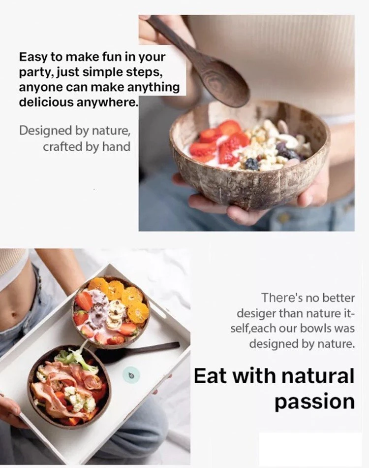 fruits coconut bowls