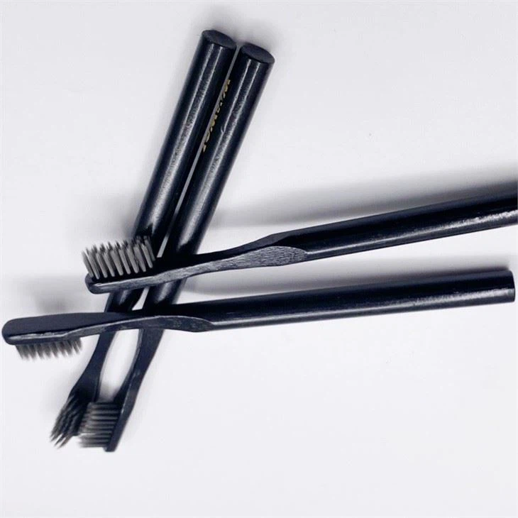 Moso bamboo laser logo biodegradable bamboo toothbrush